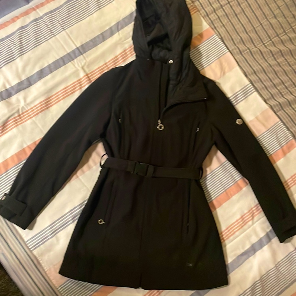 Calvin Klein - Outdoor Jacket with Zip in Insulated Hoodie and Buckle